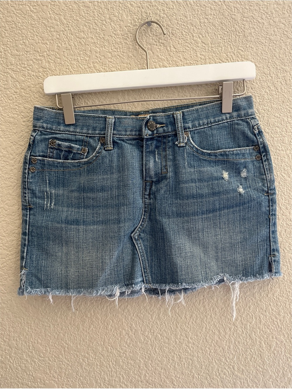 Sans Souci Frayed Hem Mini Skirt Women’s Size Small Y2K